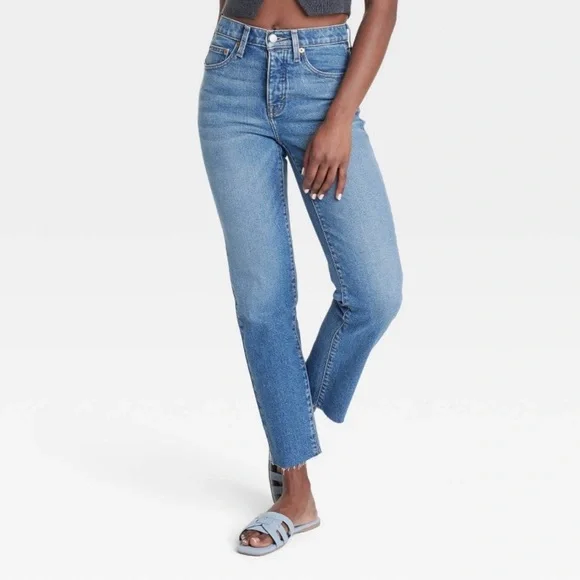 Social Standard By Sanctuary Womens Slim Straight Blue Jeans Size 8/29 - Picture 1 of 6